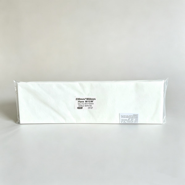 Aseptic milk filter paper 850 × 230 mm
